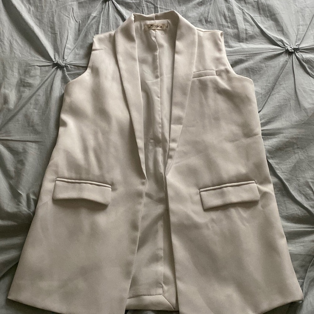 White Blazer Vest